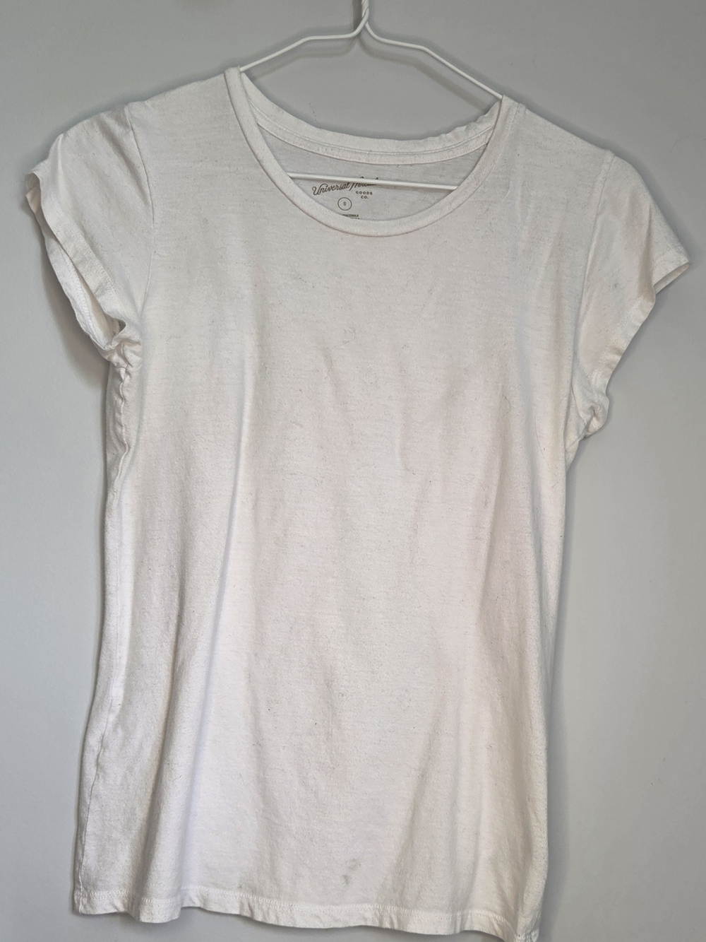 Universal Thread White Short Sleeve Crew Neck Tee